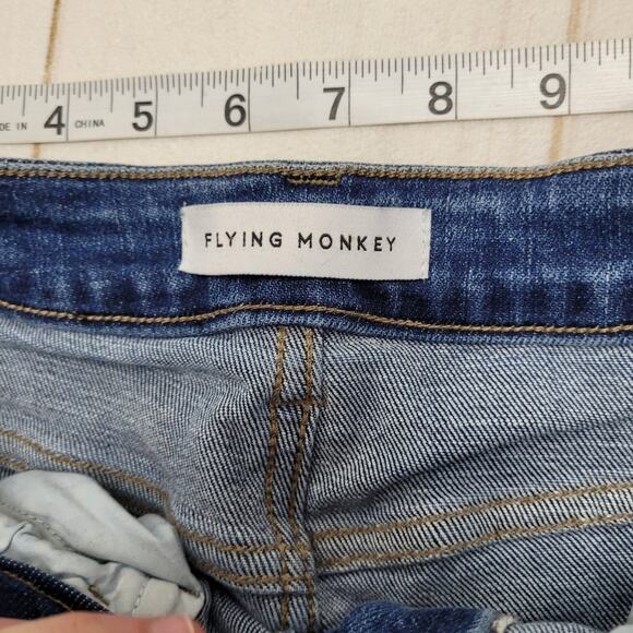 Flying Monkey high rise straight leg jeans distressed - Picture 5 of 8